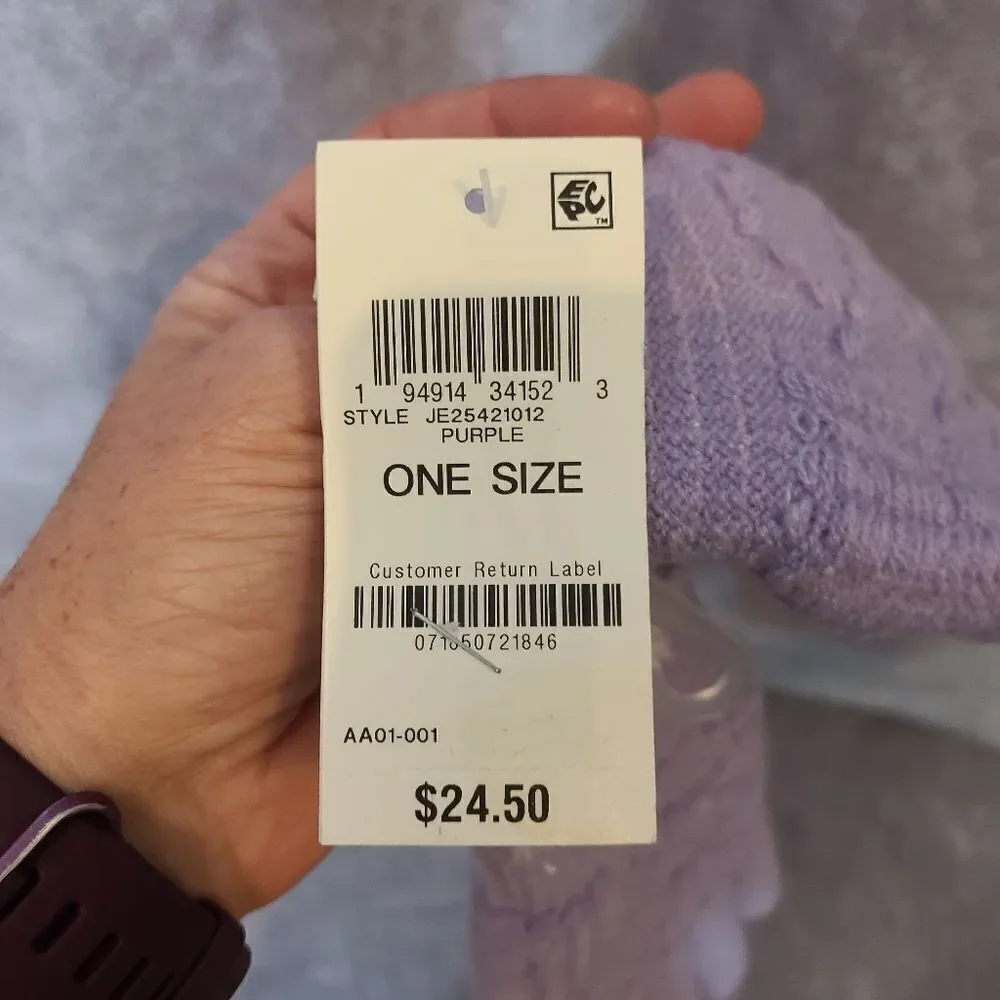 ‎Jenni Lined Gloves Purple ONE SIZE